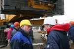 Letzte Instruktionen: Rainer Mohr und Wilfried Rohrbach besprechen die letzten Details.