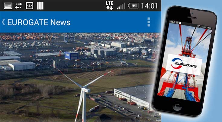 Mit der Infogate-App können z. B. Containerauskünfte abgerufen werden. Foto: Eurogate Mit der Infogate-App können z. B. Containerauskünfte abgerufen werden. Foto: Eurogate