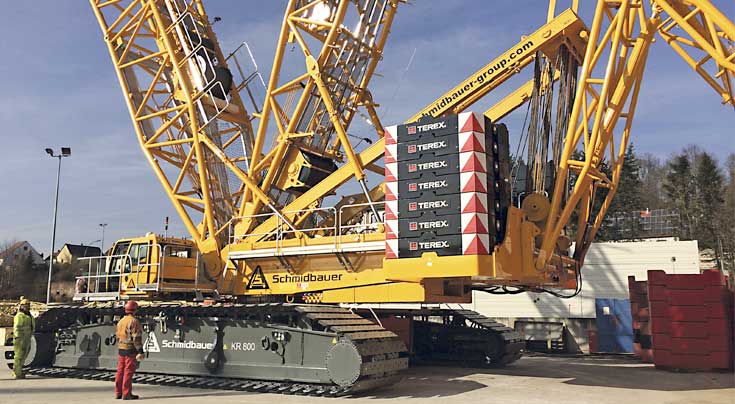 Die Flotte wird um einen Superlift 3800 von Terex mit umfangreicher Zusatzausstattung bereichert. Foto: Terex Die Flotte wird um einen Superlift 3800 von Terex mit umfangreicher Zusatzausstattung bereichert. Foto: Terex