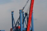 Angekommen: Die jüngste Containerbrücke am CT Altenwerder Angekommen: Die jüngste Containerbrücke am CT Altenwerder