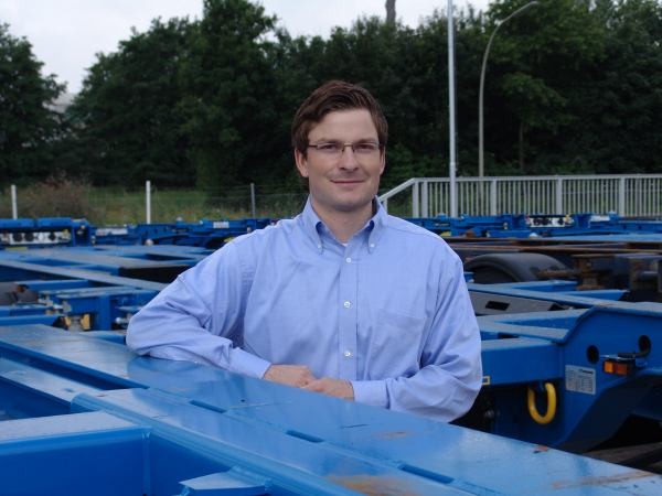 Gefragt: Michael Liebezeit vermarktet in in Hamburg vor allem Container-Chassis