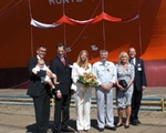 Taufgesellschaft: Volker Fischer mit Sohn Vico, Dr. Heino Schmidt (Hamburg S�d), Taufpatin Tyra Fischer, Vasile Iorga (DMHI), Irmela Kallmeyer und Ulrich Kallmeyer 