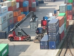 Neuer Rekord: 323.000 TEU wurden im letzten Jahr im Wiener Hafen umgeschlagen.