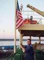 In Alabama erhielt die Maersk-Illinois die US-Flagge.
