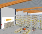 Cyber-Lager: Mit Hilfe von 3D-Visualisierungen k�nnen bei Ehrhardt + Partner ver�nderte Lagerprozesse im Vorfeld simuliert werden