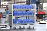 Abf�llen leicht gemacht: Ein optisches Signal und eine St�ckzahlanzeige erleichtern das Kommissionieren am PickTerm Cart