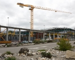 Ausbauma�nahmen: Der Potain MDT 268 von Sterki Bau kam jetzt bei Erweiterungsarbeiten in einem Stahl-Recycling-Werk in Gerlafingen (Schweiz) zum Einsatz