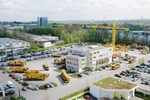 Zentrale in Bietigheim-Bissingen: Am Stammsitz bei Stuttgart ist ein Gro�teil der Krane stationiert