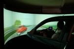 Ein wenig wie im wahren (Stra�enverkehrs-)Leben, der Fahrsimulator