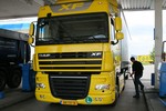 Wirtschaftlich unterwegs: Der Paccar MX-Motor gl�nzt durch Gen�gsamkeit beim Dieselkonsum. Fotos: DAF Trucks