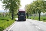 Sauber auf Tour: Der Scania R 480 EGR erreicht Euro 5 auch ohne SCR-Technologie.