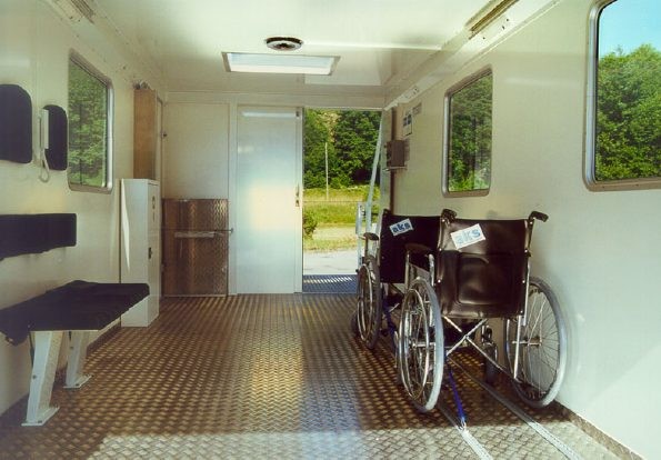 Der Innenraum: Ausreichend Raum f�r Patienten und Begleitpersonal