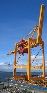 Aufbau Ost: Konecranes liefert STS-Containerbr�cken nach St. Petersburg