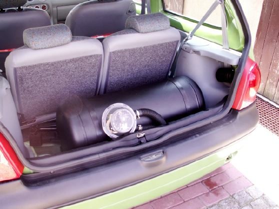 Wo ein Wille ist, ist auch Einbauraum: Renault Twingo mit LPG-Tank