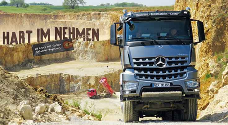 MB Arocs mit Turbo-Retarder-Kupplung