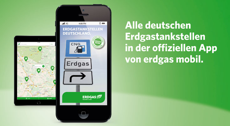 Bei der Neugestaltung der App wurde viel Wert auf eine einfache und intuitive Bedienung gelegt. Foto erdgas mobil