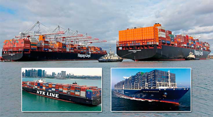 Fotos: CMA CGM, Hapag-Lloyd, NYK